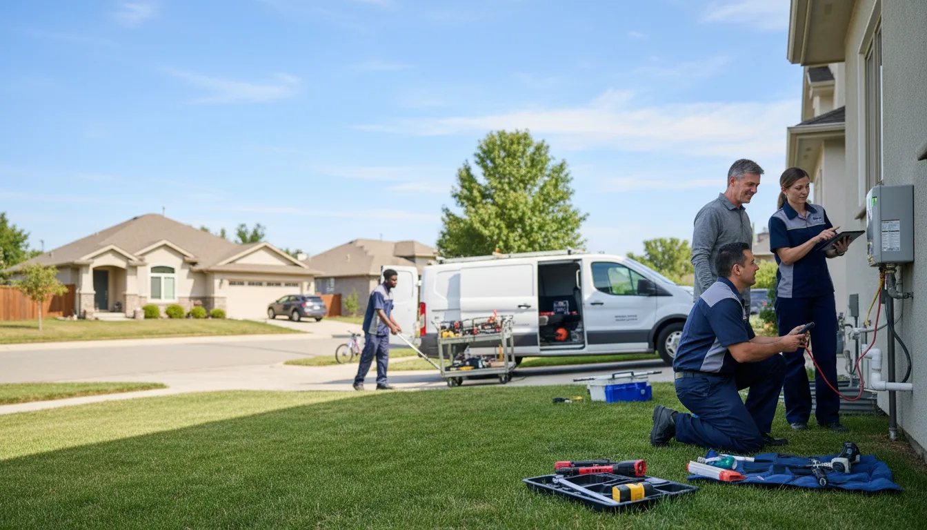 Tankless water heater service in Deport, TX